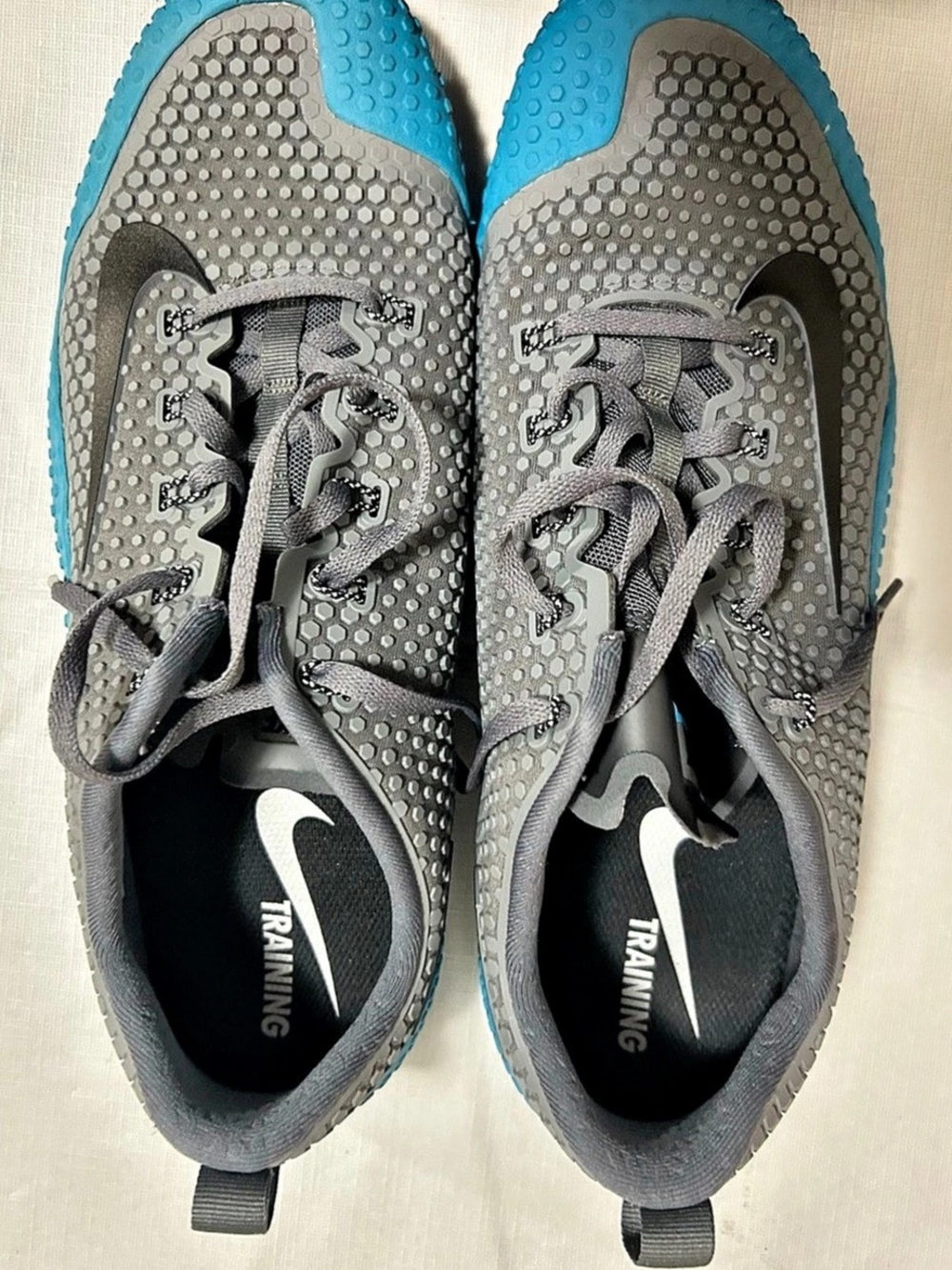 Nike Free Trainer 3.0 V4 Training Shoes Gray & Blue US 7.5
